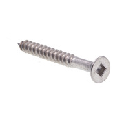 PRIME-LINE Wood Screw Flat Head Square Drive #8 X 1-1/2in Grade 18-8 Stainless Steel 25PK 9202087